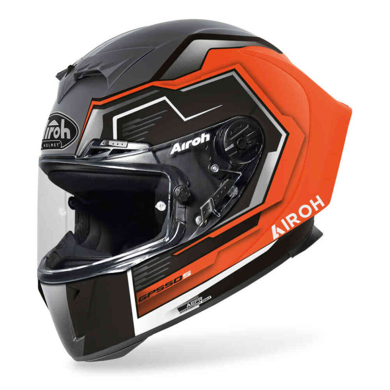 AIROH GP550 S RUSH NARANJA