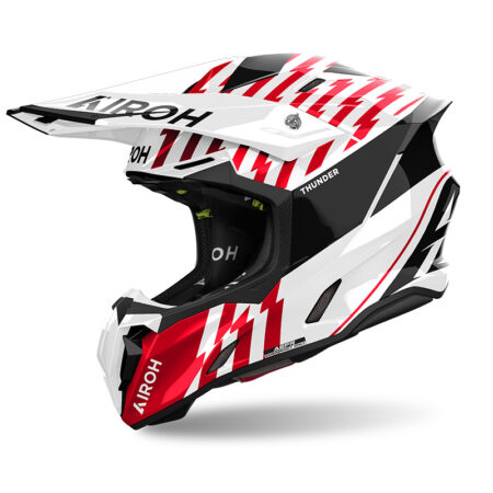 AIROH TWIST 3 THUNDER BLANCO/ROJO