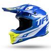 UFO HE157 MOTOCROSS INTREPID AZUL/BLANCO/AMARILLO NEÓN