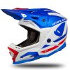 UFO HE168 MOTOCROSS ECHUS AZUL/BLANCO/ROJO BRILLANTE