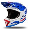UFO HE168 MOTOCROSS ECHUS AZUL/BLANCO/ROJO BRILLANTE