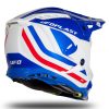 UFO HE168 MOTOCROSS ECHUS AZUL/BLANCO/ROJO BRILLANTE