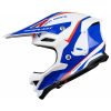 UFO he054 MOTOCROSS DIAMOND BLANCO/ROJO/AZUL