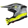 UFO he055 MOTOCROSS DIAMOND GRIS/AMARILLO NEÓN